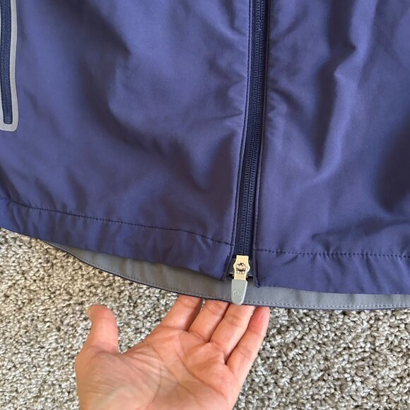 Peter Millar Mens L Full-Zip Lightweight Golf Jacket Navy - Picture 8 of 13